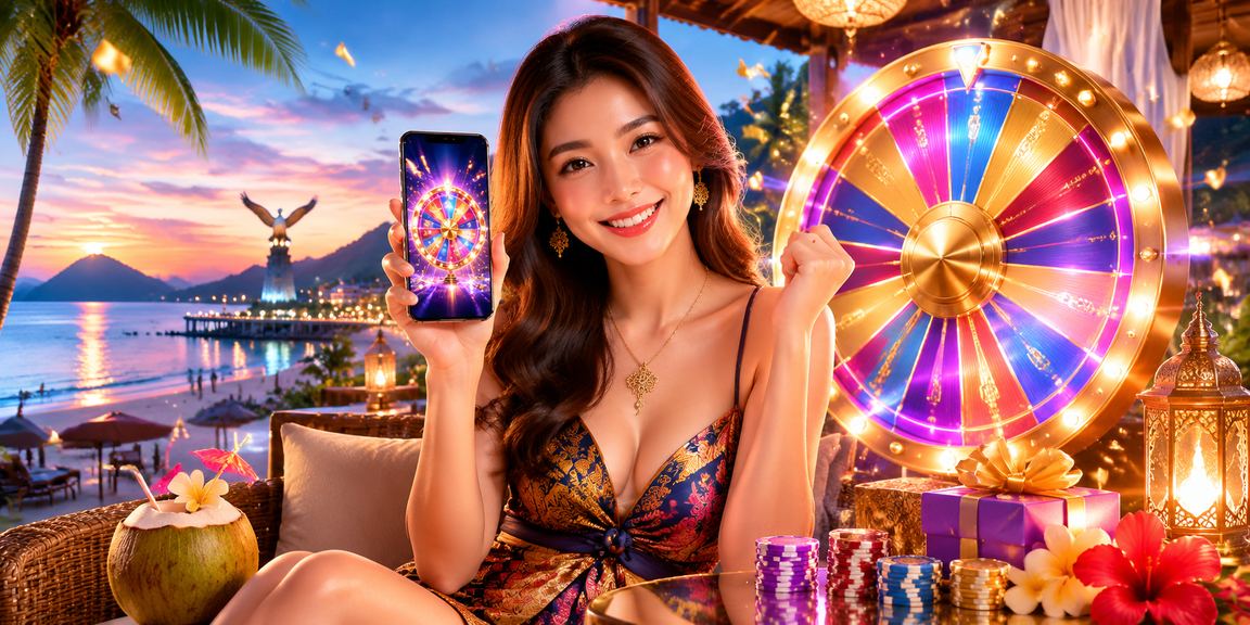 Roulette kasino bergaya batik Langkawi di platform 1500